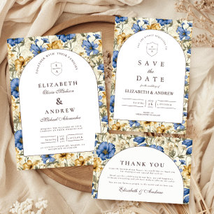 Tarjeta De Agradecimiento Boda Botánica de Otoño Rústica