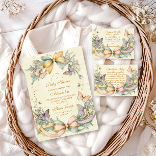 Servilleta De Papel Whimsical Butterfly Bow Baby Shower