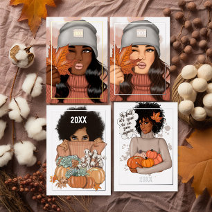 Otoño estacional - Tarjeta de vacaciones de Reliev