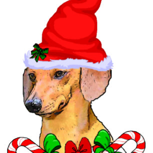 Tarjeta Festiva Navidades de Dachshund Lovers