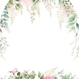 Invitación Moda Wisteria Botánica Cabina De Boda Floral