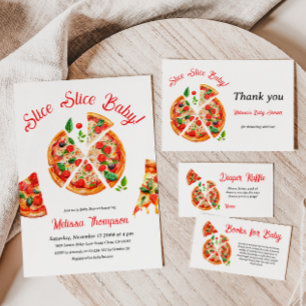Tarjeta De Agradecimiento Moderno Fiesta italiano de pizza Slice Slice Baby 