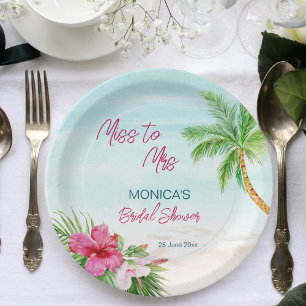 Invitación Summer beach tropical bridal shower