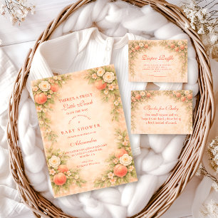 Servilleta De Papel Ducha de bebé Little Peach on the Way