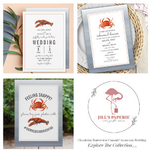 Invitación Chambray Lobster Boda
