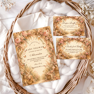 Servilleta De Papel Chupito de Mariposa Boho Baby Shower