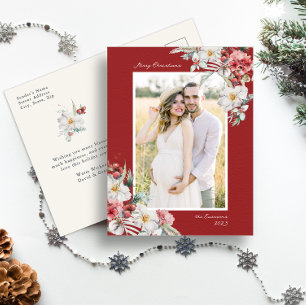 Tarjeta de vacaciones Green Married and Merry Phot