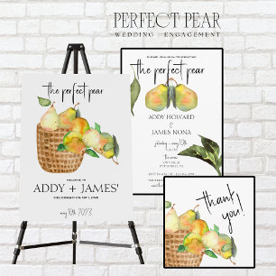 Perfect Pear - Invitación a la ducha de las pareja