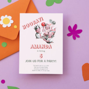 Postal Vintage 50 Classic Simple Children Fiesta de cumpl