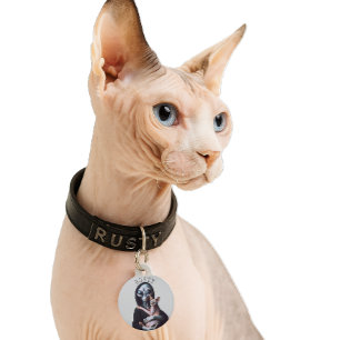 Placa Para Mascotas Etiqueta de identificación de gato Sphynx Segador 