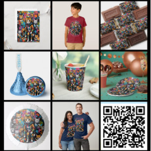 Invitación Graffiti Legend Street Cat 12 cumpleaños