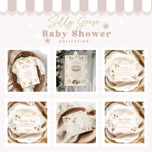 Invitación Viejo Baby Shower Silly Goose Whimsical