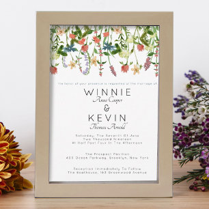 Invitación Boda Botánico de Flor Silvestre