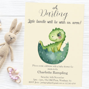 Servilleta De Papel Baby Dino Baby Shower