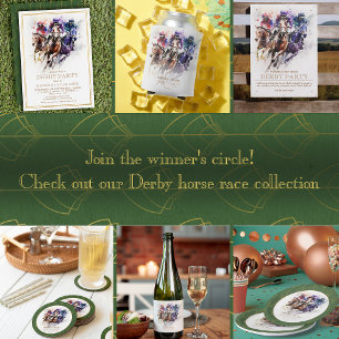 Invitación Elegante caballo de raza Derby Fiesta Ecuestre