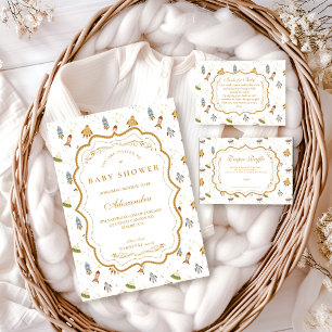 Invitación Festejo de Baby Shower Caprichoso Safari Celestial