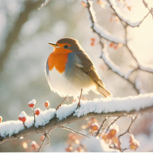 Postal Globo de Nieve navidad