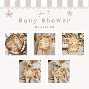 Tarjeta De Recepción Sorteo de pañales para baby shower de baloncesto r