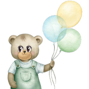 Camiseta De Bebé cute teddy bear green background