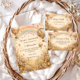 Servilleta De Papel Elegante Ducha de Bebé Boho Arcoíris