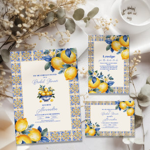 Invitación Moda Lemon Mediterráneo verano ducha de novias