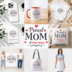 Bolso De Tela Orgullosa mamá de   El lindo día personalizado de 