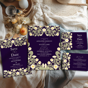 Reserva La Fecha Boda Daisy Art Nouveau