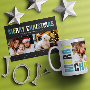 Taza De Café "Feliz Navidad" Audaces festividades y letras en n