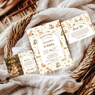 Servilleta De Papel Cumpleaños Salvaje de Animales del Bosque