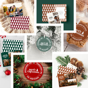 Tarjeta Festiva Tipografía gráfica de los Navidades más graciosos 
