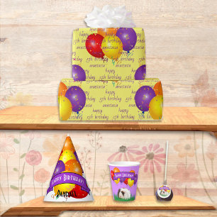 Invitación Globos de cerdo de Guinea, la tercera Fiesta de cu