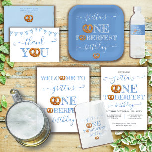 Invitación Oktoberfest Pretzel Danke