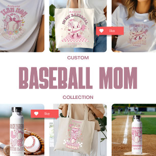 Camiseta Nombre personalizado Bow rosado béisbol
