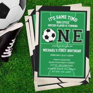 Invitación a la fiesta de cumpleaños del fútbol pr