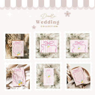 Tarjeta De Agradecimiento Lemon Rosa Gracias Boda