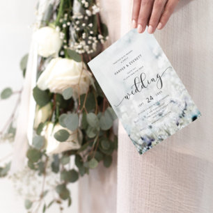 Invitación Meadow Song desvanece Boda del Círculo de Flores S