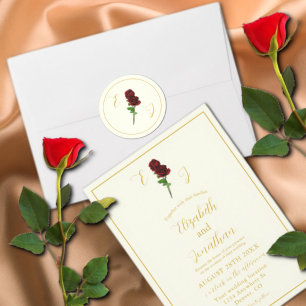 Invitación Boda Rosa de Ivory Gold