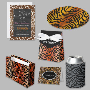 Etiqueta Para Botella De Vino Estampado de tigre