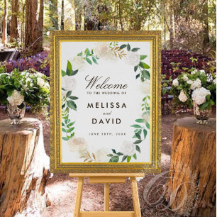 Invitaciones románticas a la boda en Woodland