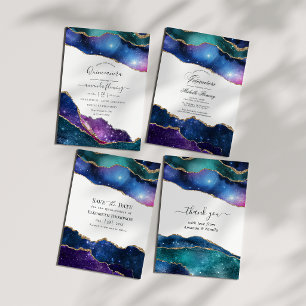 Invitación Galaxia Agata Quinceañera Foto