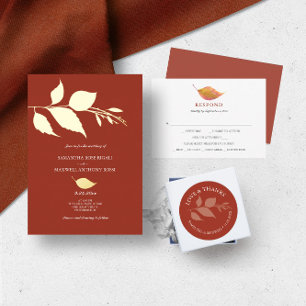 Elección simple de comida Naranja RSVP