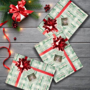 Tarjeta Festiva Saludos de temporada a los Navidades de Gingham