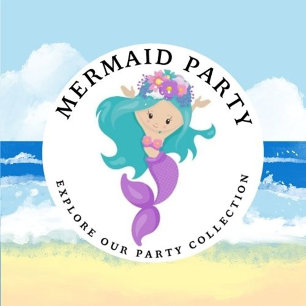 Invitación Fiesta de cumpleaños púrpura de Sirena Gracias