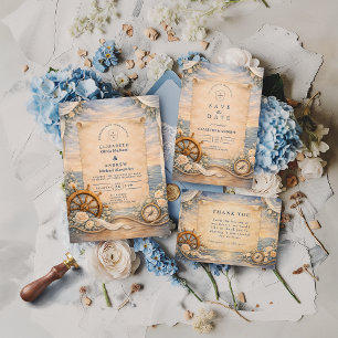 Invitación Boda de crucero de destino