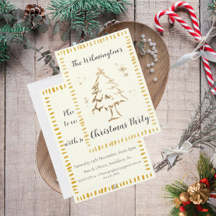 Invitación festiva a la fiesta de los Navidades de