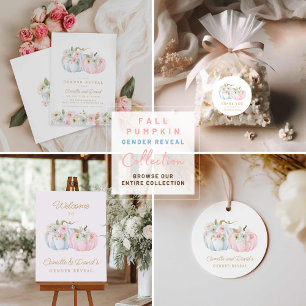 Invitación Es Chica de caída de gemelos y Baby Shower de niño