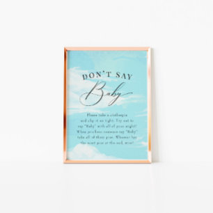Invitación Baby Shower de Blue Painted Sky Cloud