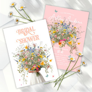 Tarjeta De Agradecimiento Enorme Bouquet Bridal Bridal Shower