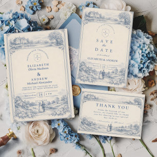 Tarjeta De Agradecimiento Boda Clásica de Jardín Europeo