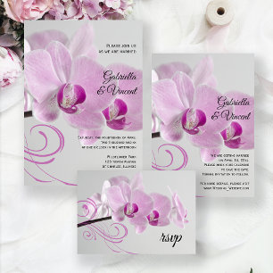 Tarjeta de respuesta RSVP para bodas con elegancia